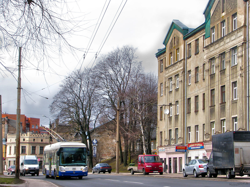 Riga, Škoda 24Tr Irisbus Citelis Nr. 18121; Riga — Trolleybus Lines and Infrastrcutre