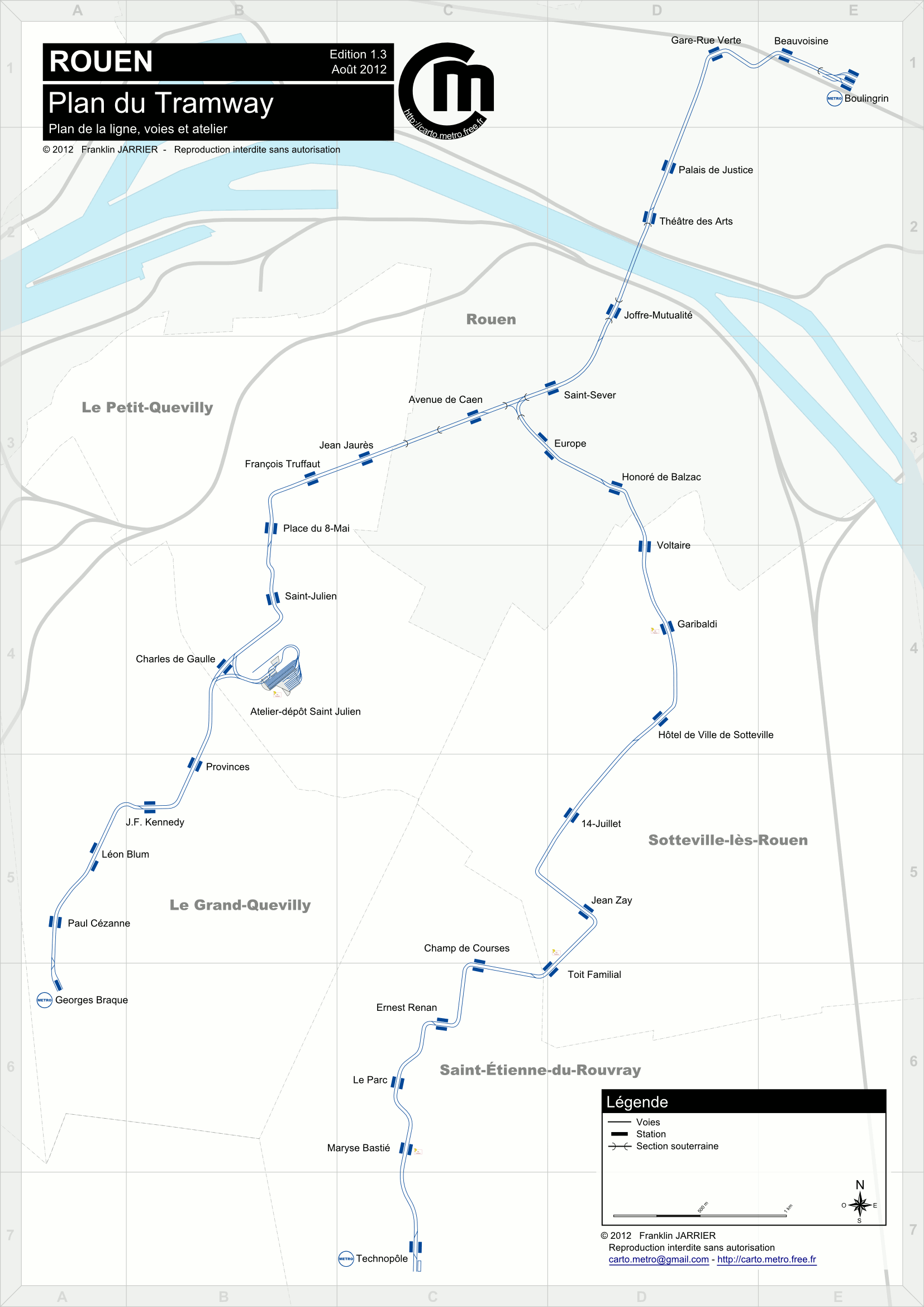Rouen — Maps