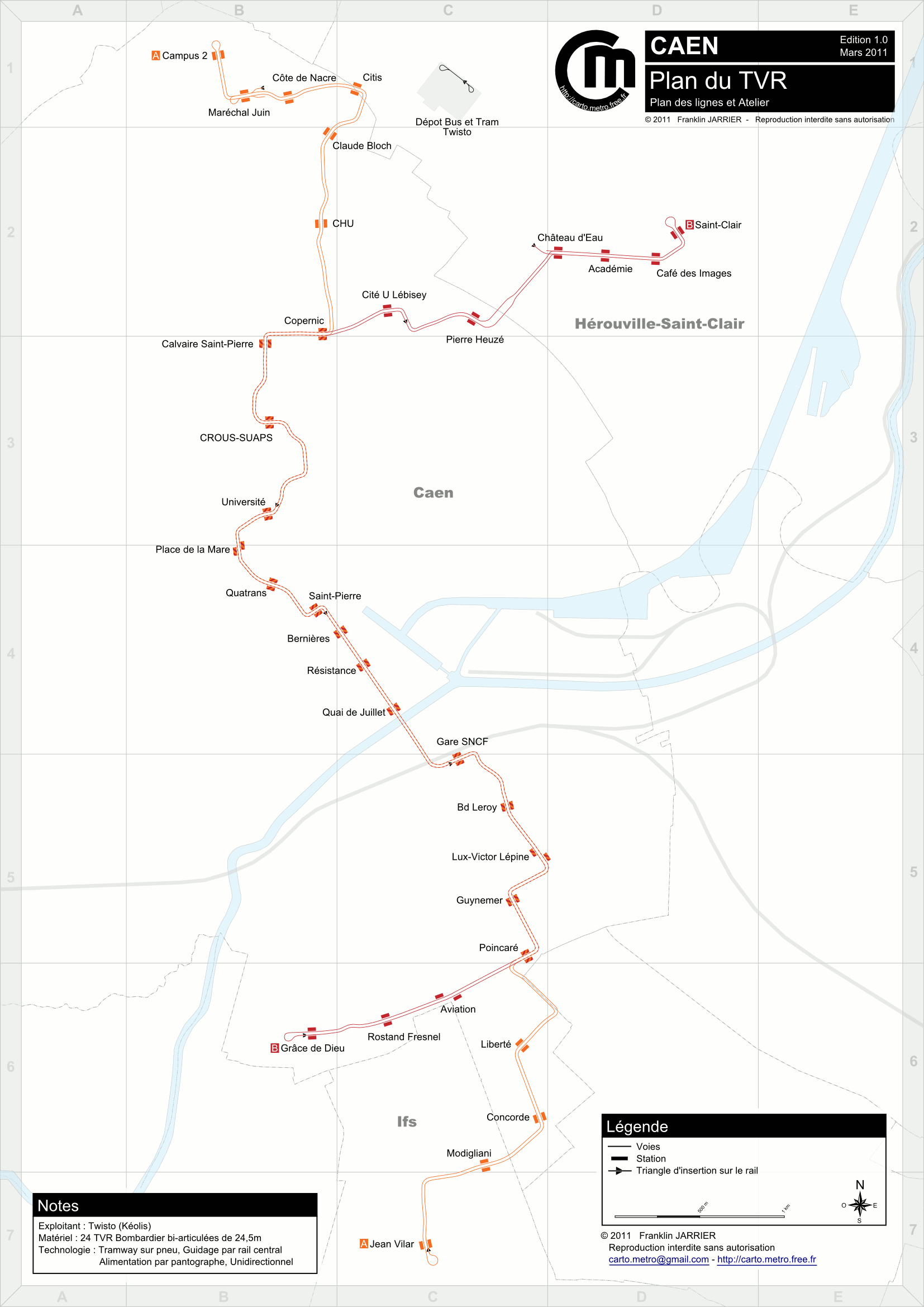 Caen — Maps