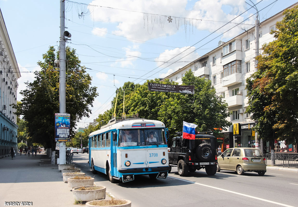 Крымский троллейбус, Škoda 9TrH27 № 3708