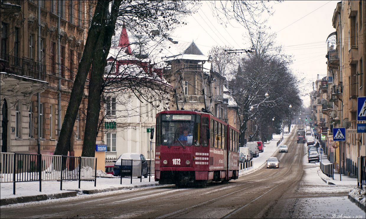 Lviv, Tatra KT4SU № 1072