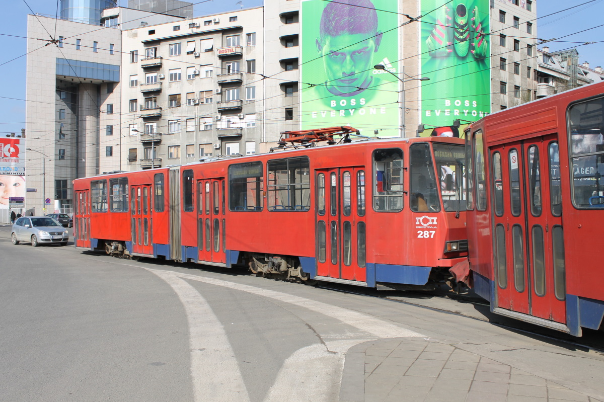 Белград, Tatra KT4YU-M № 287