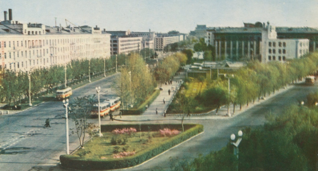 Пхеньян — Исторические фотографии — Троллейбус (1962-1991)