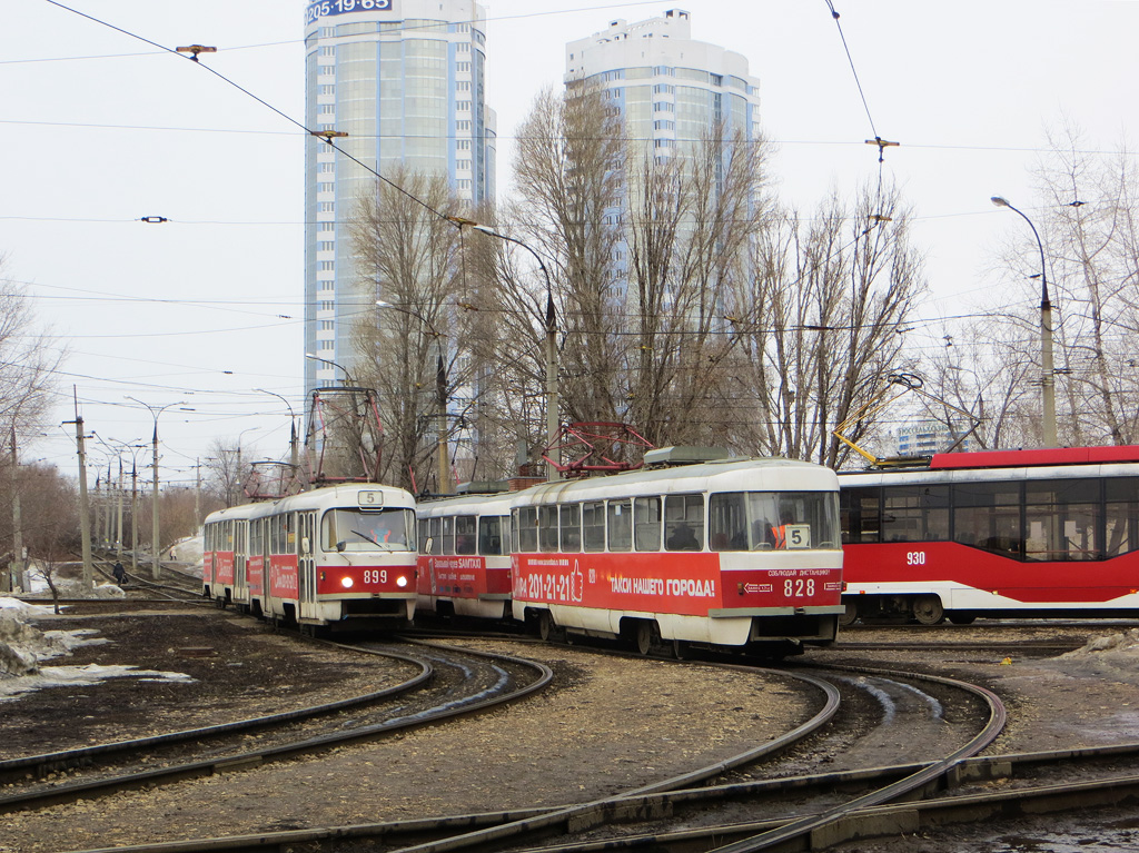 Самара, Tatra T3SU № 899; Самара, Tatra T3E № 828