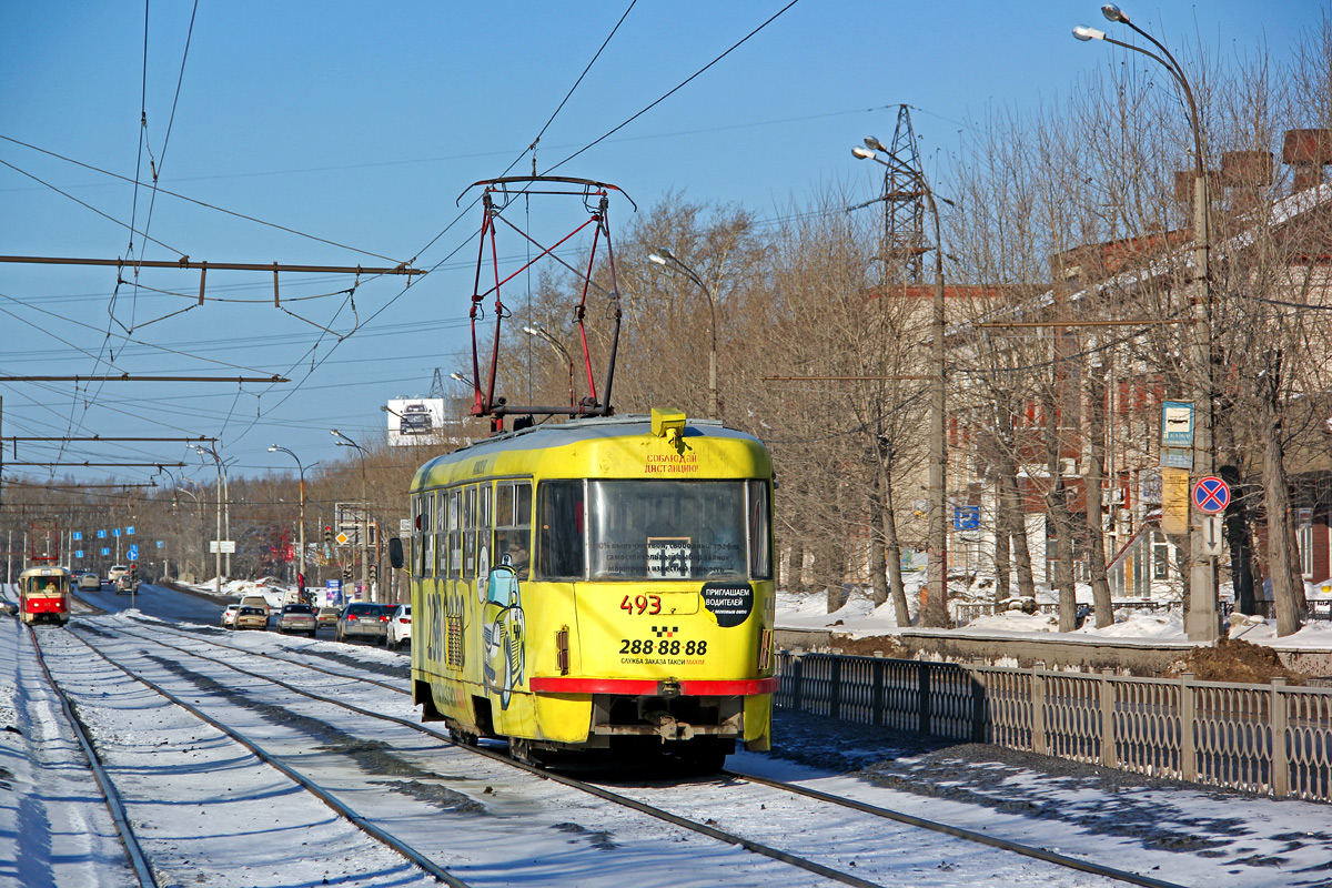 Екатеринбург, Tatra T3SU (двухдверная) № 493