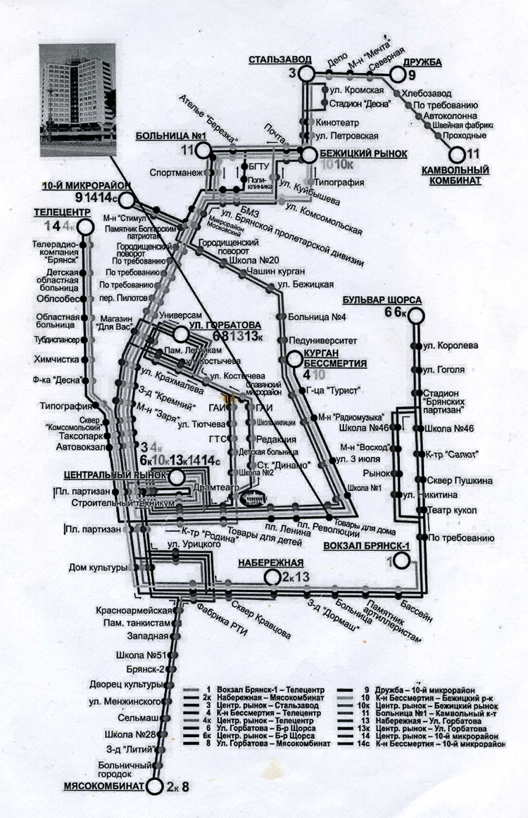 Брянск — Схемы