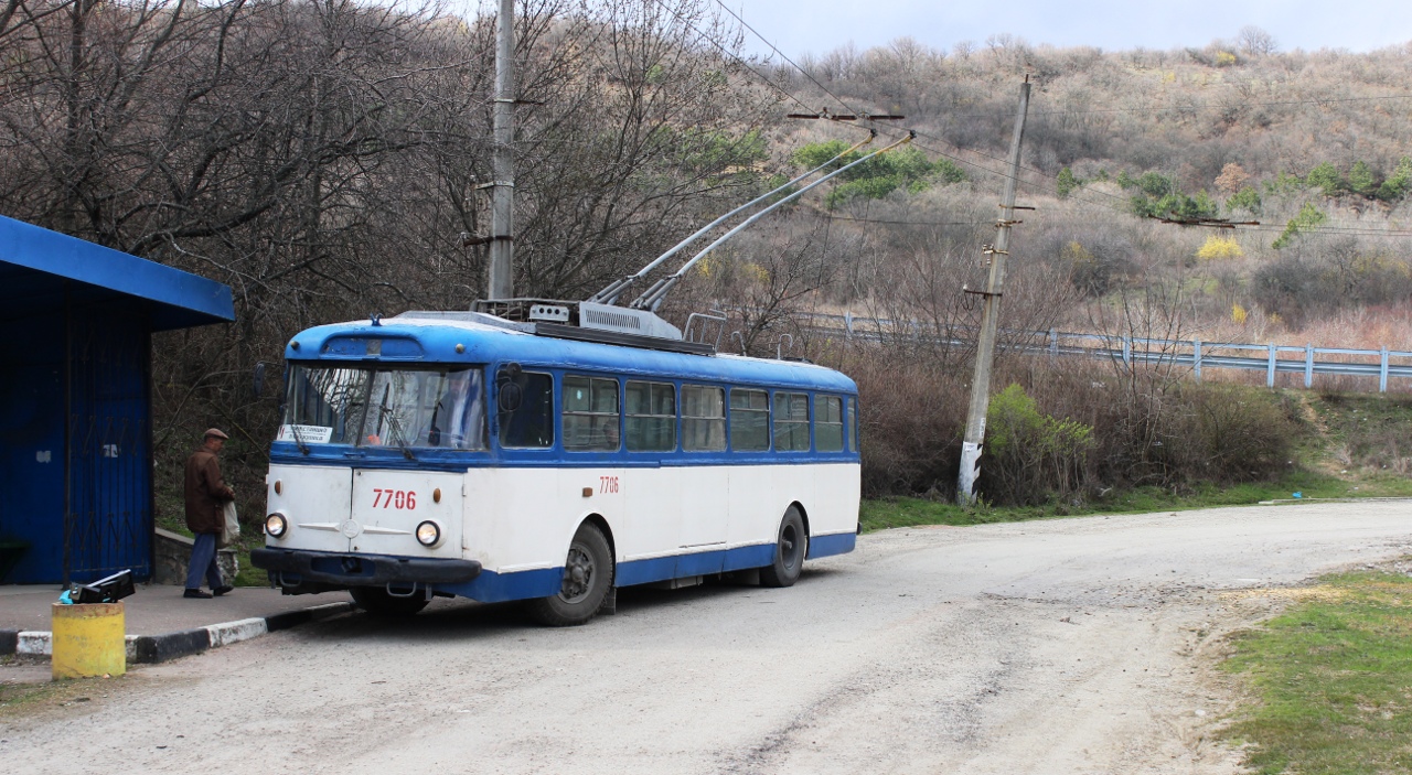 Crimean trolleybus, Škoda 9TrH27 # 7706