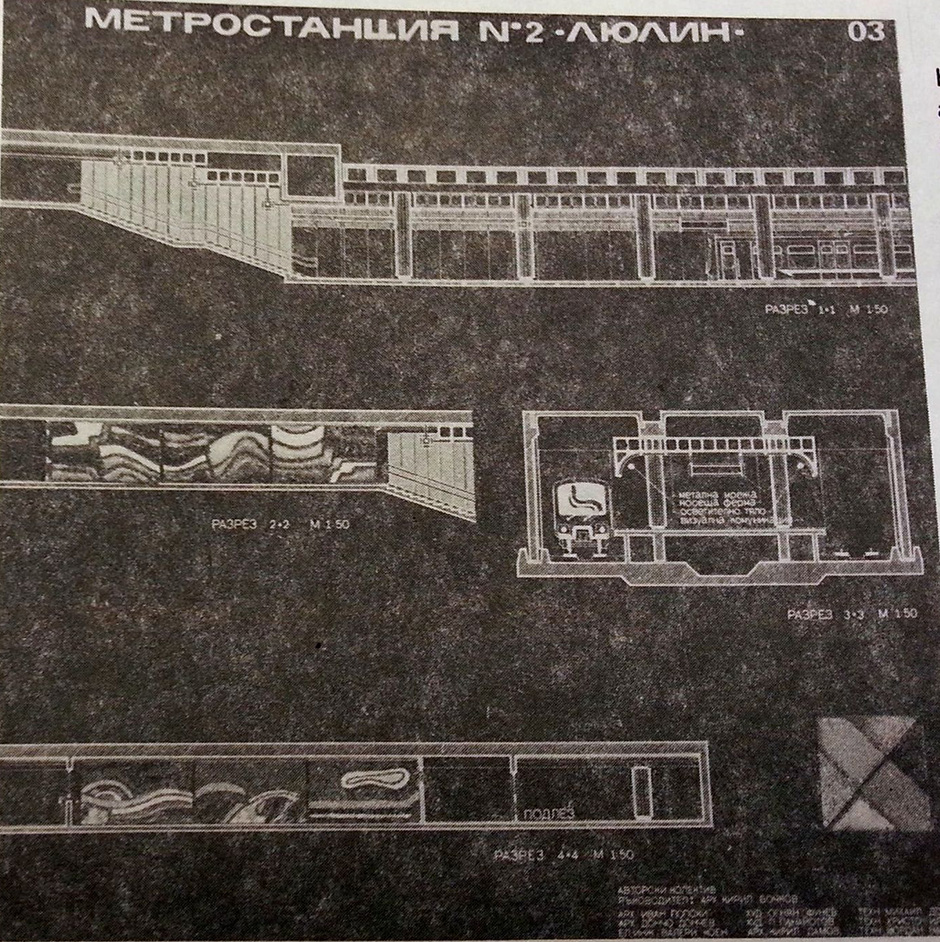 София — Проекти на софийското метро — 1988 година