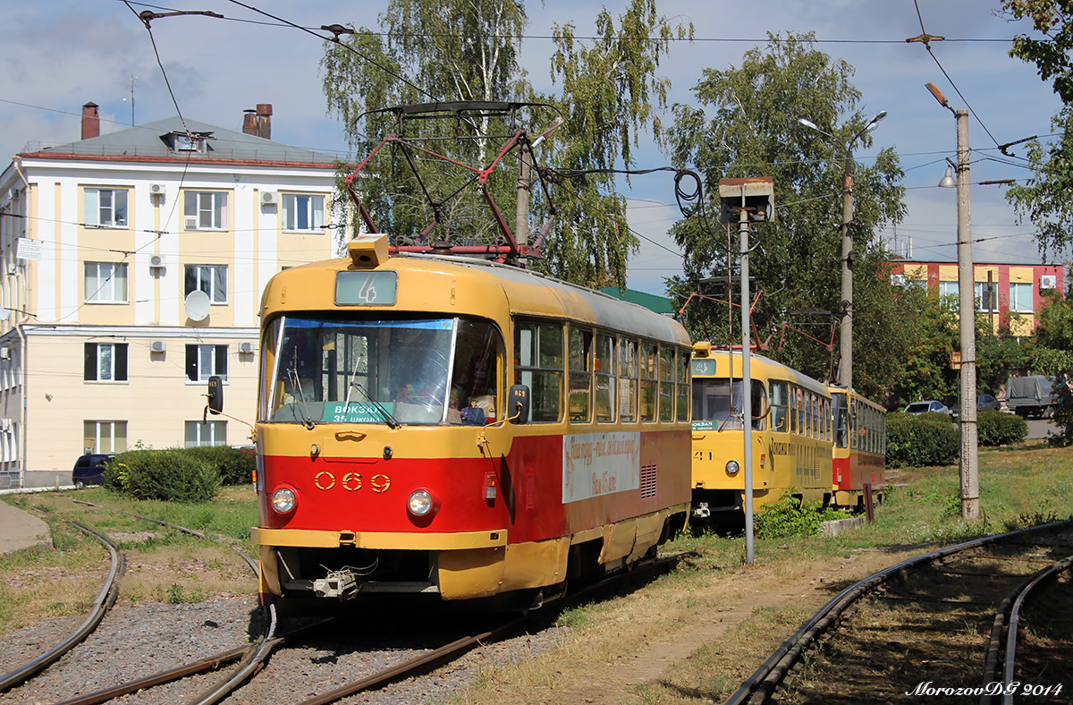 Орёл, Tatra T3SU № 069; Орёл — Конечные станции и разворотные кольца