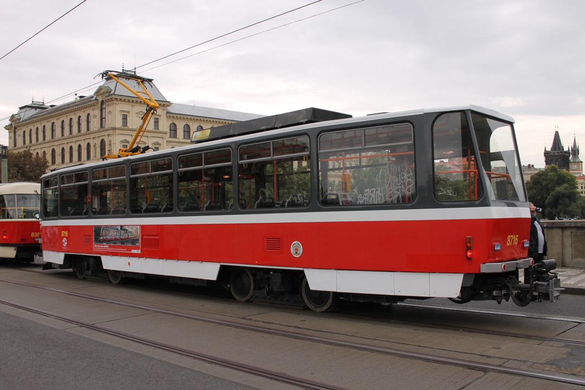 Praha, Tatra T6A5 nr. 8716; Praha — 140th anniversary of Prague's urban transport