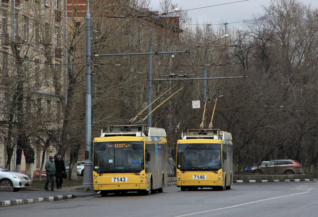 Москва, Тролза-5265.00 «Мегаполис» № 7143; Москва, Тролза-5265.00 «Мегаполис» № 7146