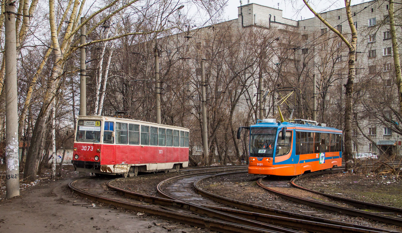 Новосибирск, 71-605 (КТМ-5М3) № 3073; Новосибирск, 71-623-00 № 3121