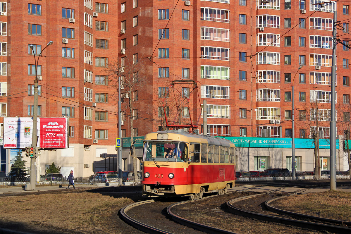 Екатеринбург, Tatra T3SU (двухдверная) № 625