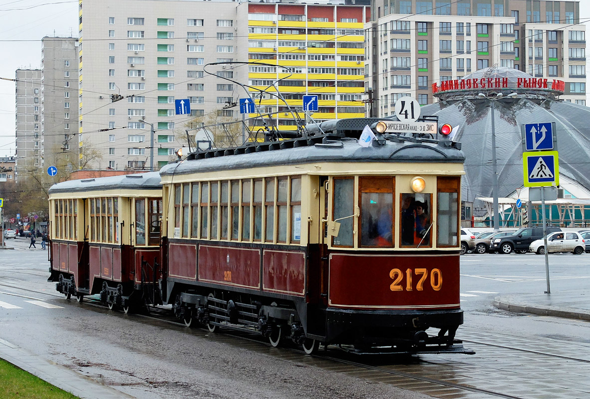 Moscova, KM nr. 2170; Moscova — 117 year Moscow tram anniversary parade on April 16, 2016