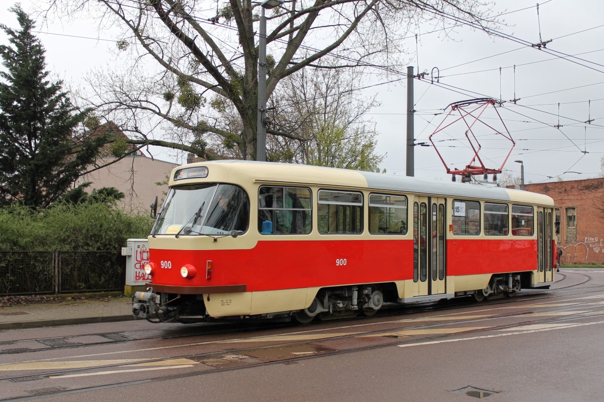 Галле, Tatra T4D-Z № 900; Галле — Юбилей: 125 лет электрических трамваев в Галле (17.04.2016)