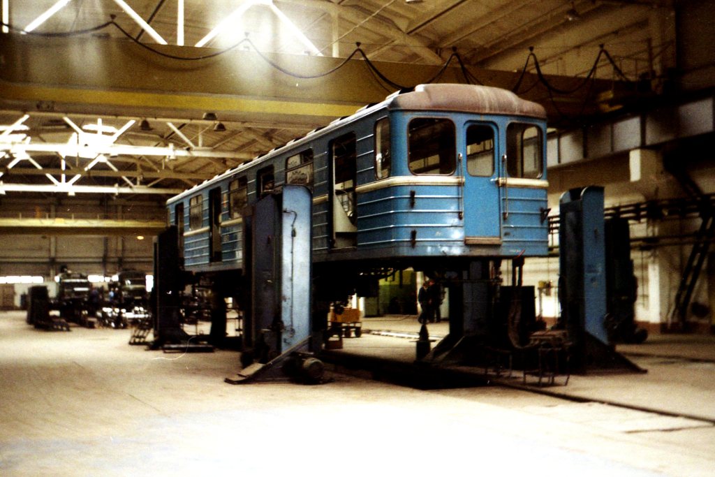 Novosibirsk, 81-714 (LVZ) # 7845; Novosibirsk — Eltsovskoe Yard; Novosibirsk — Metro — unidentified cars