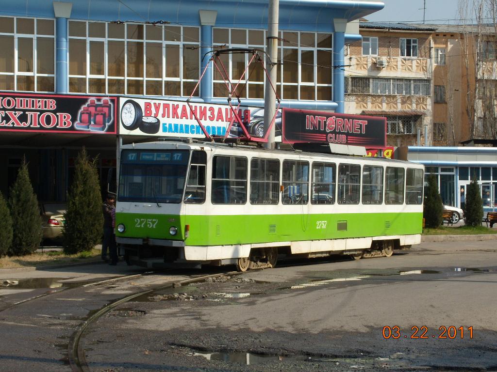 Tashkent, Tatra T6B5SU № 2757