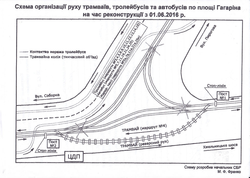 Vinnytsia — Reconstruction of the tram line on Gagarin square