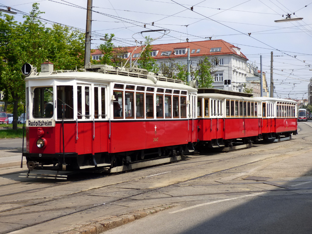 Wiedeń, Simmering Type K Nr 2447; Wiedeń — 245. VEF-Sonderfahrt — 06.05.2016.