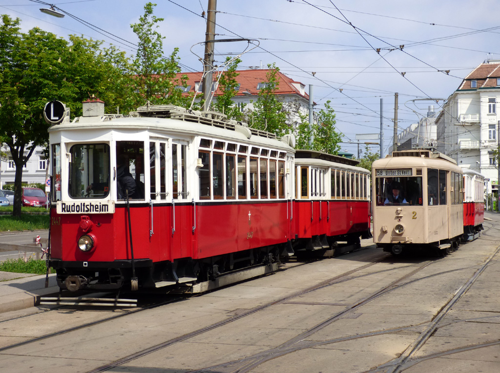 Вена, Simmering Type K № 2447; Вена — 245. поездка VEF — 06.05.2016.