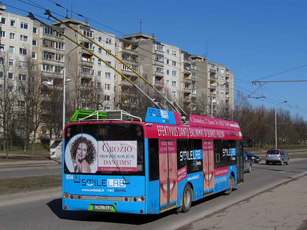 Kaunas, Solaris Trollino III 12 AC č. 034