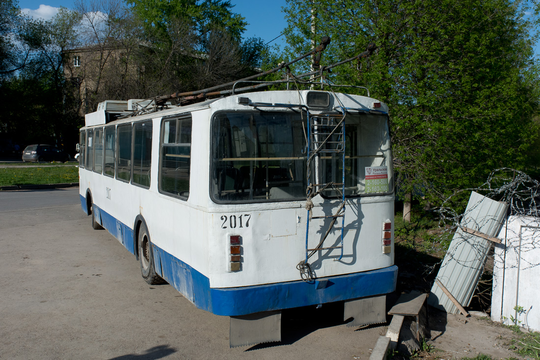 Уфа, БТЗ-52011 № 2017; Уфа — Списанные трамваи и троллейбусы: «жизнь после смерти»