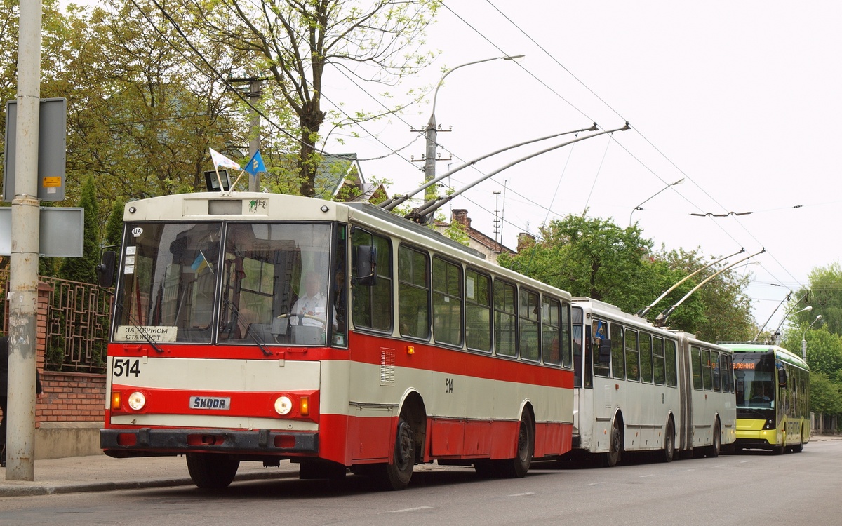 Львов, Škoda 14Tr02/6 № 514; Львов — Парад троллейбусов по случаю празднования 760-летия Львова