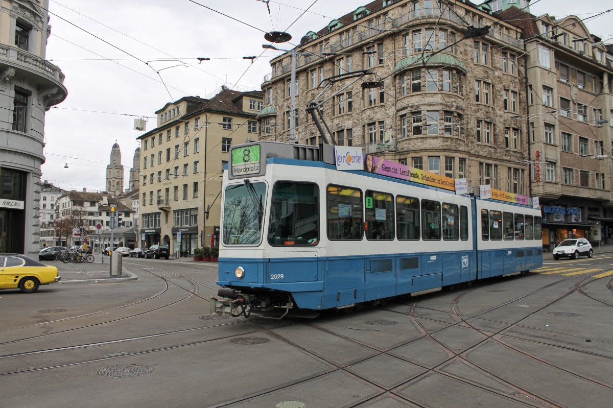Цюрих, SWS/SWP/BBC Be 4/6 "Tram 2000" № 2029