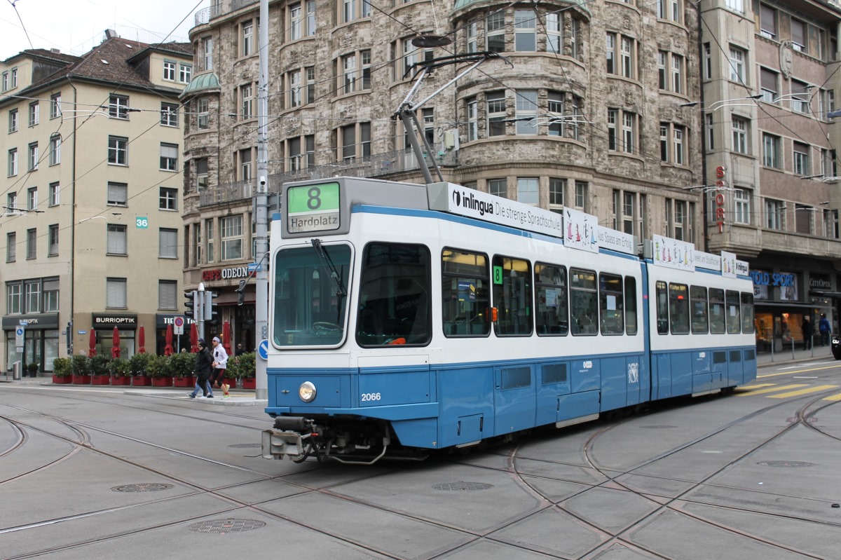 Цюрих, SWP/SIG/BBC Be 4/6 "Tram 2000" № 2066