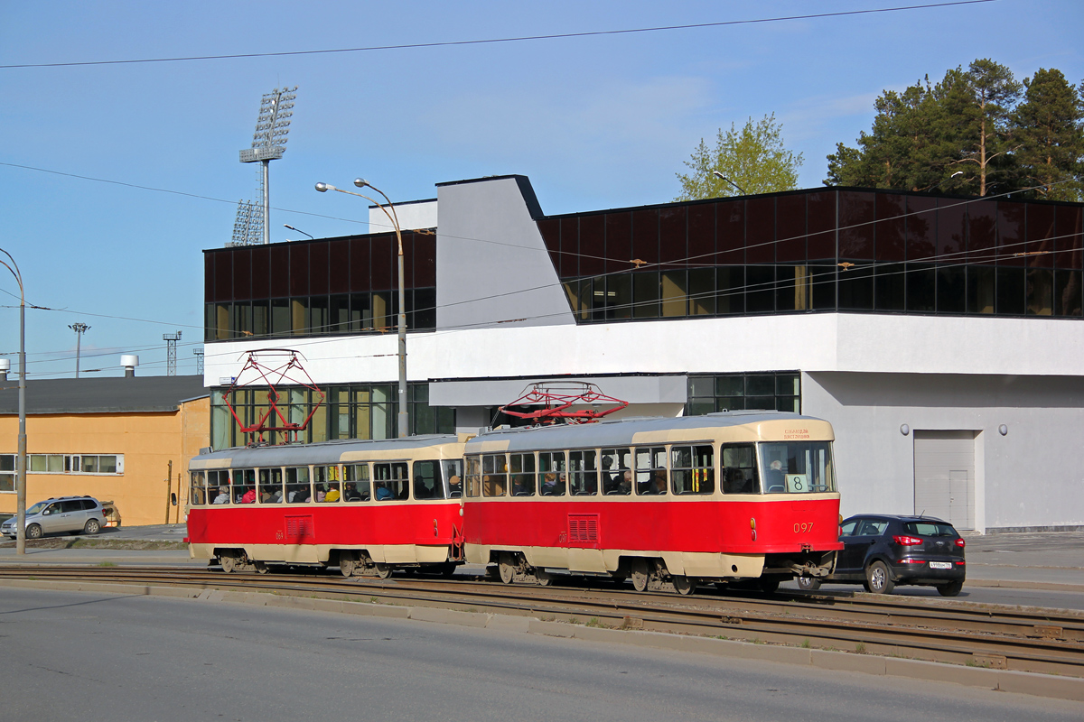 Екатеринбург, Tatra T3SU (двухдверная) № 069; Екатеринбург, Tatra T3SU (двухдверная) № 097