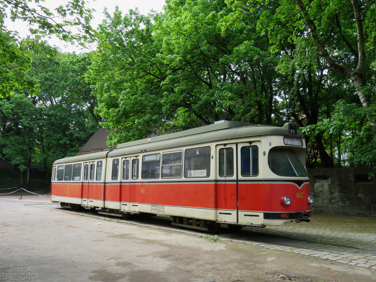 Kaliningrad, Duewag GT6 # 442; Kaliningrad — Friedland gate Museum