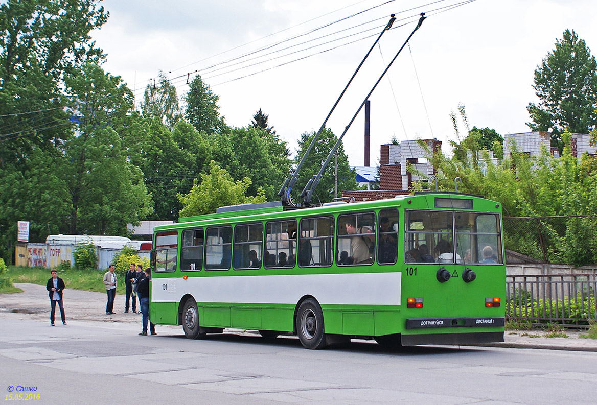 Ternopil, Škoda 14Tr02/6 № 101; Ternopil — The tour by trolley UMZ T1 # 119 and Škoda 14Tr # 101, 15/05/2016