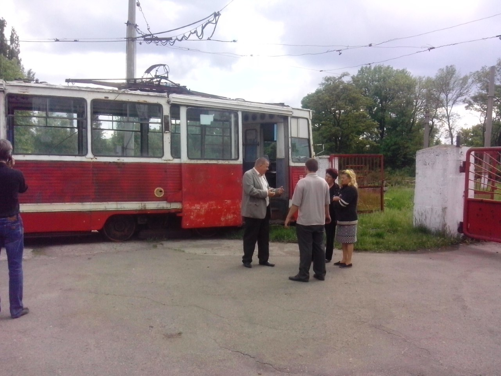 Авдеевка, 71-605 (КТМ-5М3) № 051; Авдеевка — 01.10.2016-01.2017 — Восстановление трамвайного движения