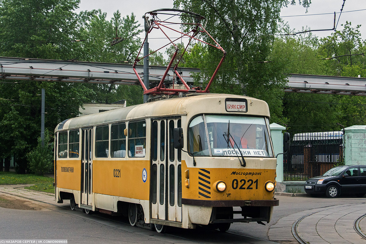 Москва, Tatra T3SU № 0221