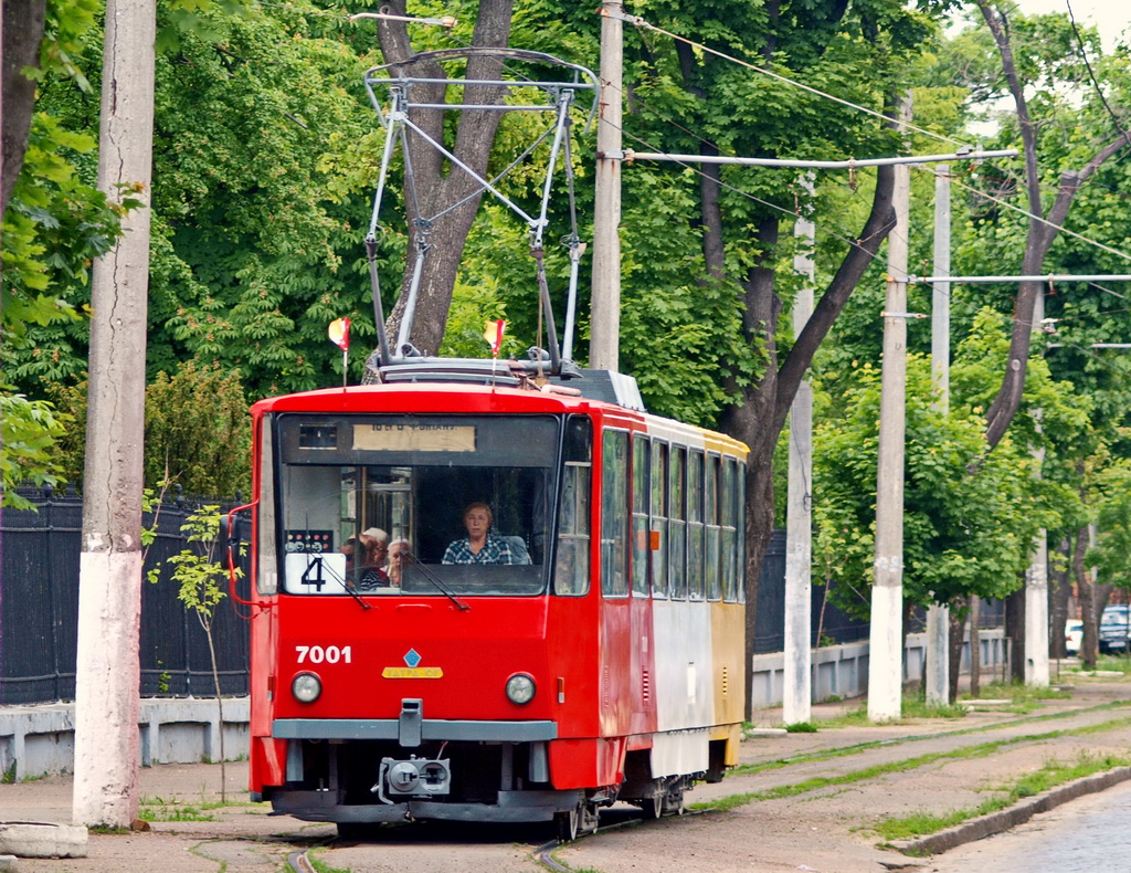 Odesa, Tatra-Yug T6B5 nr. 7001; Odesa — 20.05.2016 — Opening of the Tramway Route #4