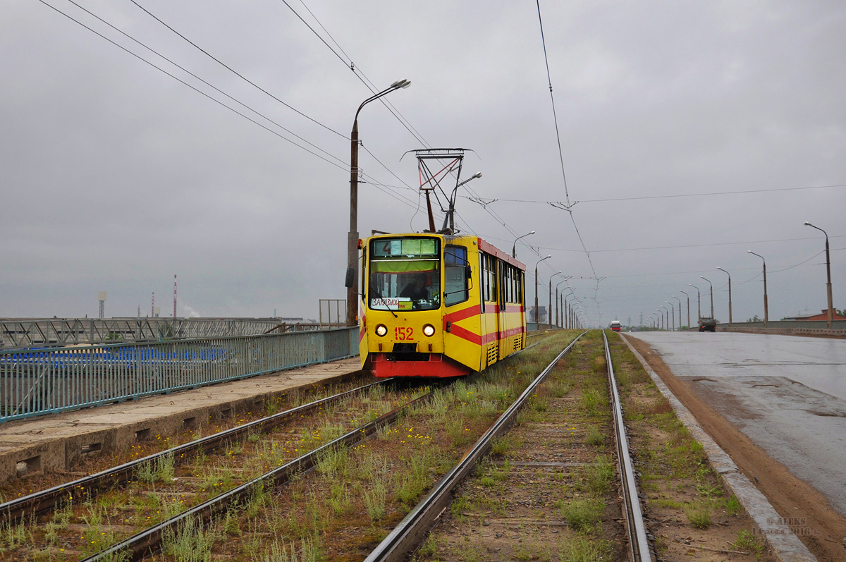 Волжский, 71-611 № 152; Волжский — Экскурсия по трамвайной линии "ЗОС" на КТМ 71-611 (14 мая 2016 года)