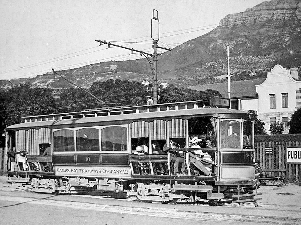 Кейптаун, Четырёхосный моторный вагон № 10; Кейптаун — Старые фотографии