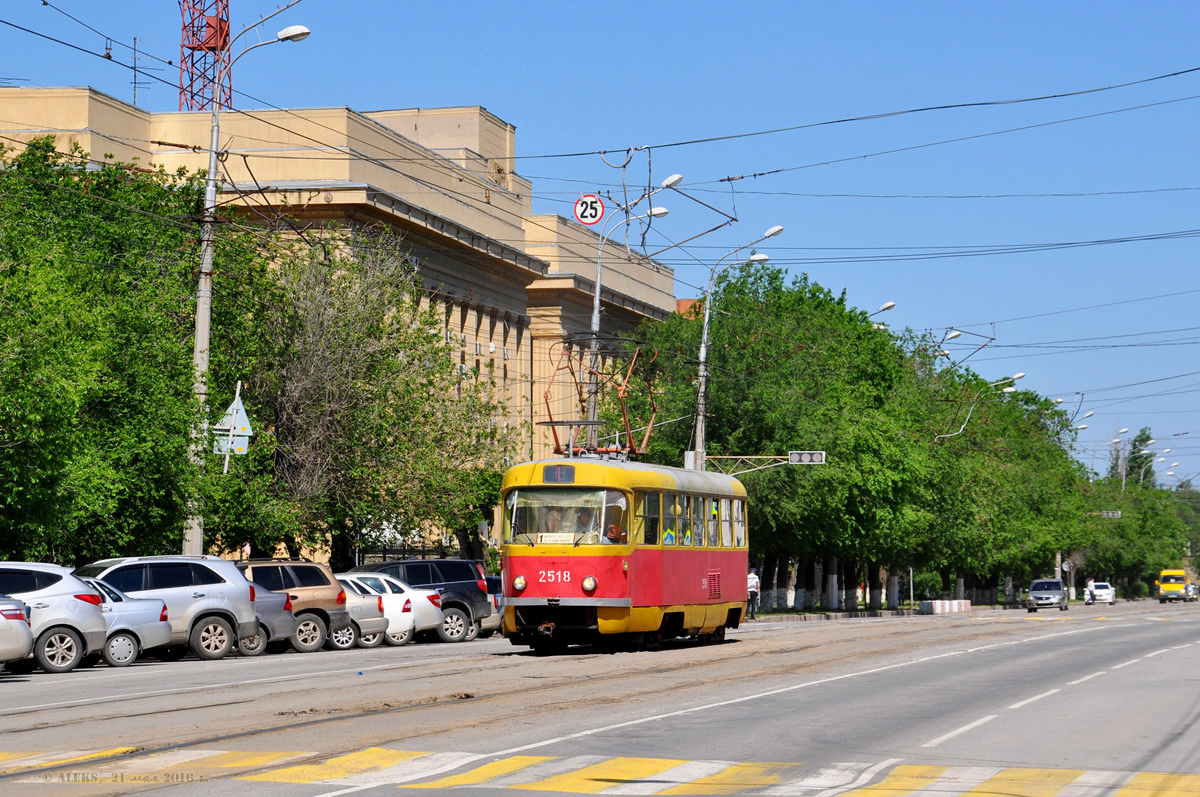 Волгоград, Tatra T3SU (двухдверная) № 2518