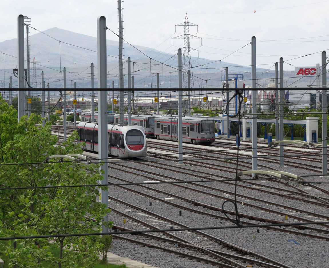 Кайсери, AnsaldoBreda Sirio № 3808; Кайсери, Alstom TFS2 № 813; Кайсери, Alstom TFS2 № 802; Кайсери — Трамвайные линии и инфраструктура