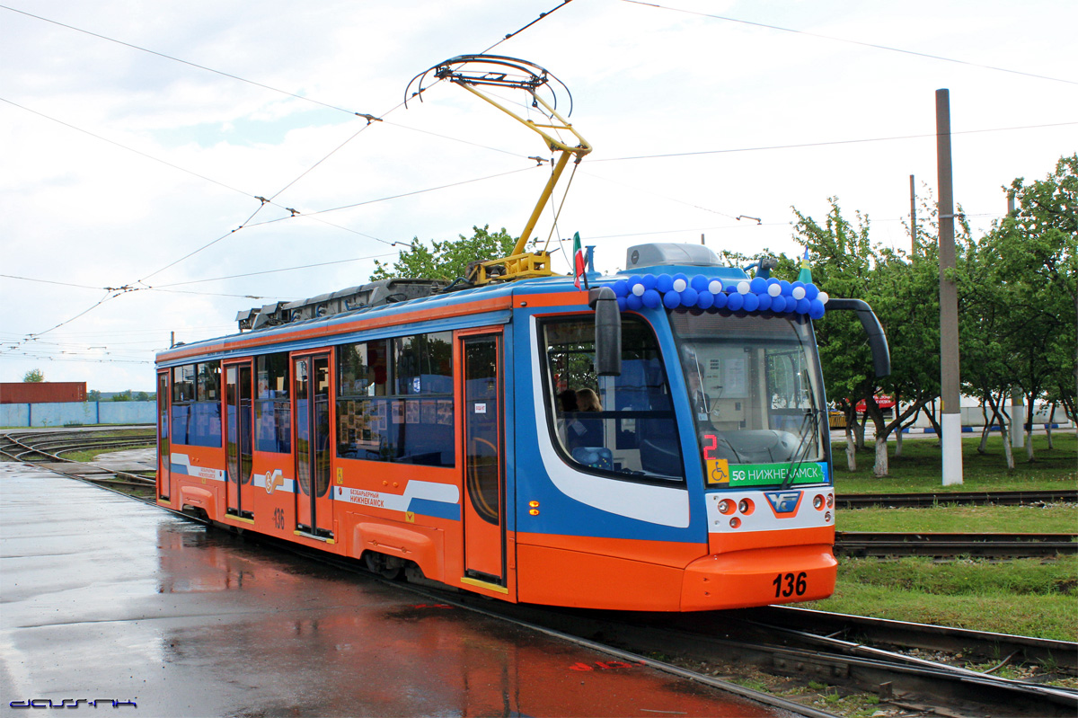 Nijnekamsk, 71-623-02 nr. 136; Nijnekamsk — Parade of new trams — May 23, 2016