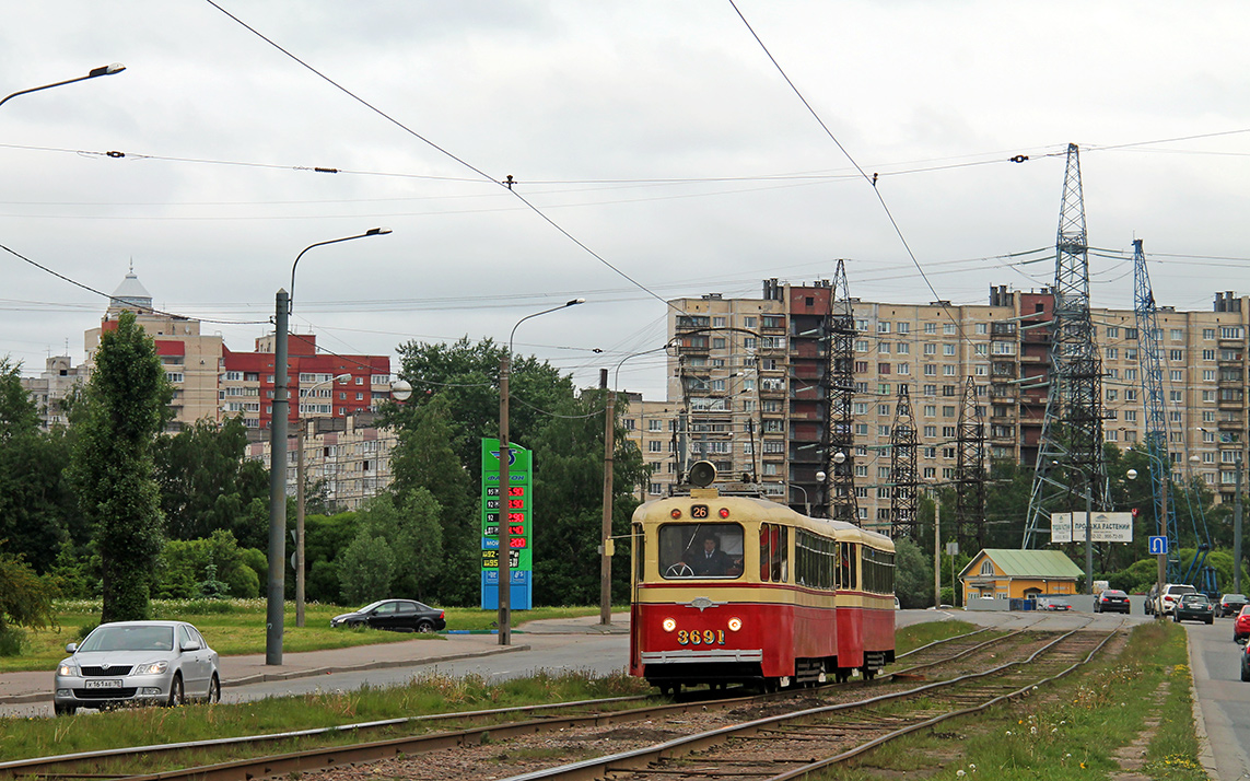 Санкт-Петербург, ЛМ-49 № 3691; Санкт-Петербург — Заказная поездка на поезде ЛМ-49-ЛП-49