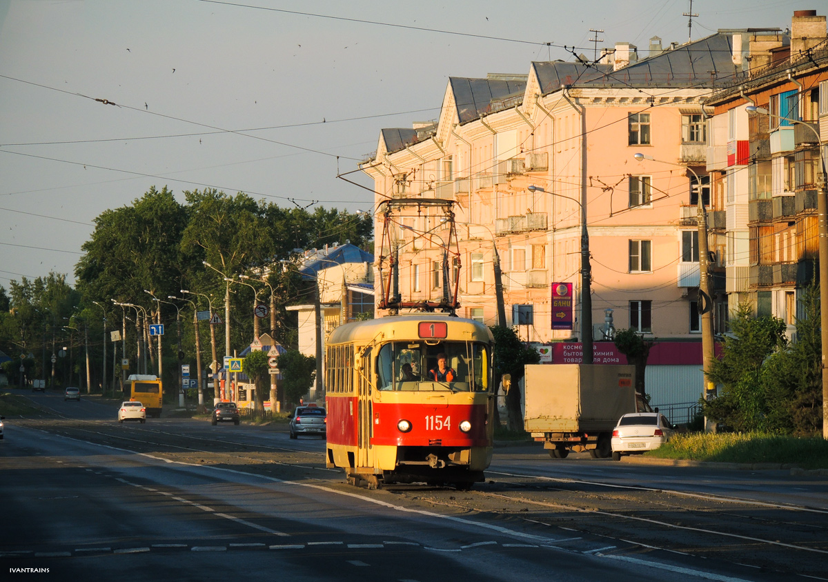 Ischewsk, Tatra T3SU (2-door) Nr. 1154