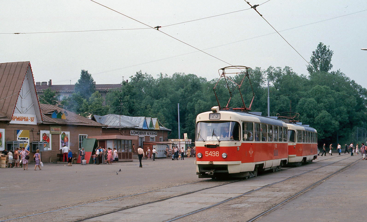 Москва, Tatra T3SU № 5498; Москва — Исторические фотографии — Трамвай и Троллейбус (1946-1991)