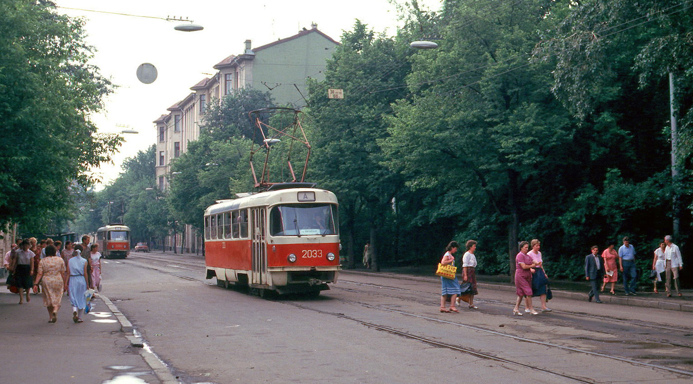 Москва, Tatra T3SU (двухдверная) № 2033