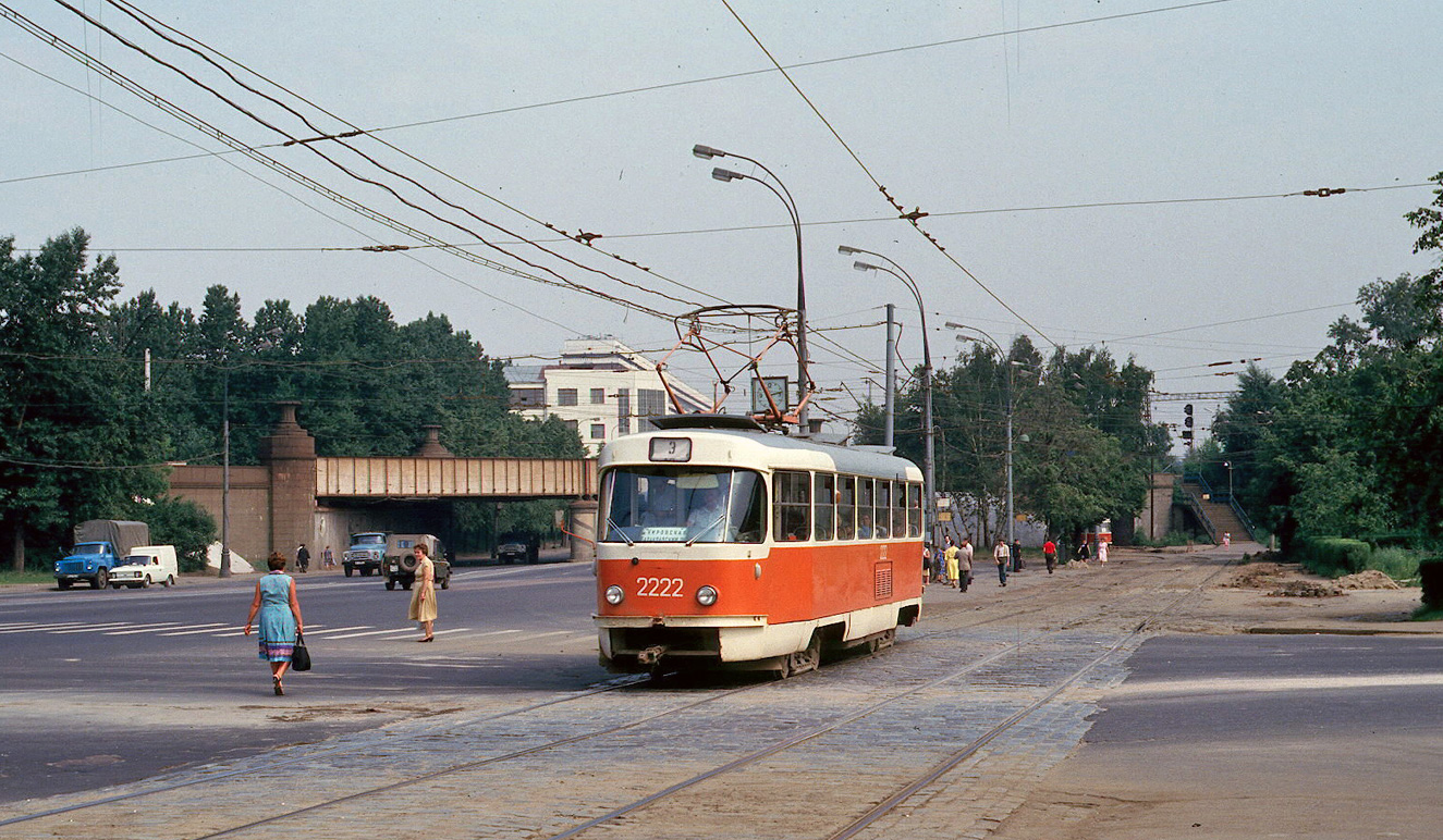 Москва, Tatra T3SU (двухдверная) № 2222