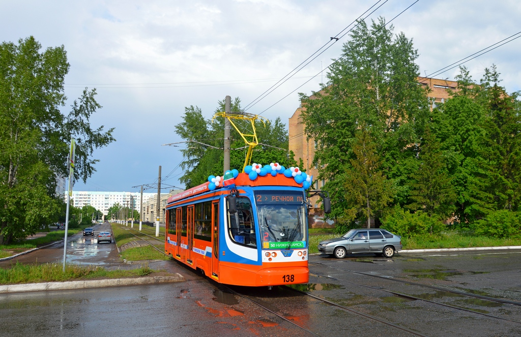 Нижнекамск, 71-623-02 № 138; Нижнекамск — Парад новых трамваев — 23 мая 2016