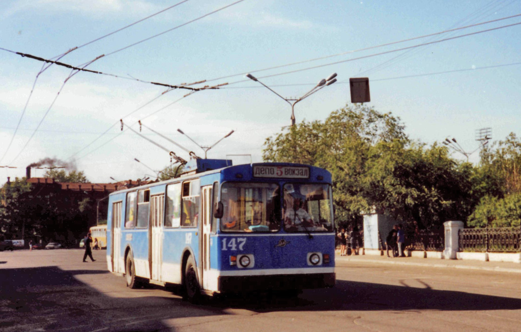 Чита, ЗиУ-682В № 147; Чита — Троллейбусные линии и инфраструктура