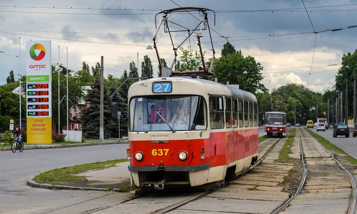 Харьков, Tatra T3SUCS № 637