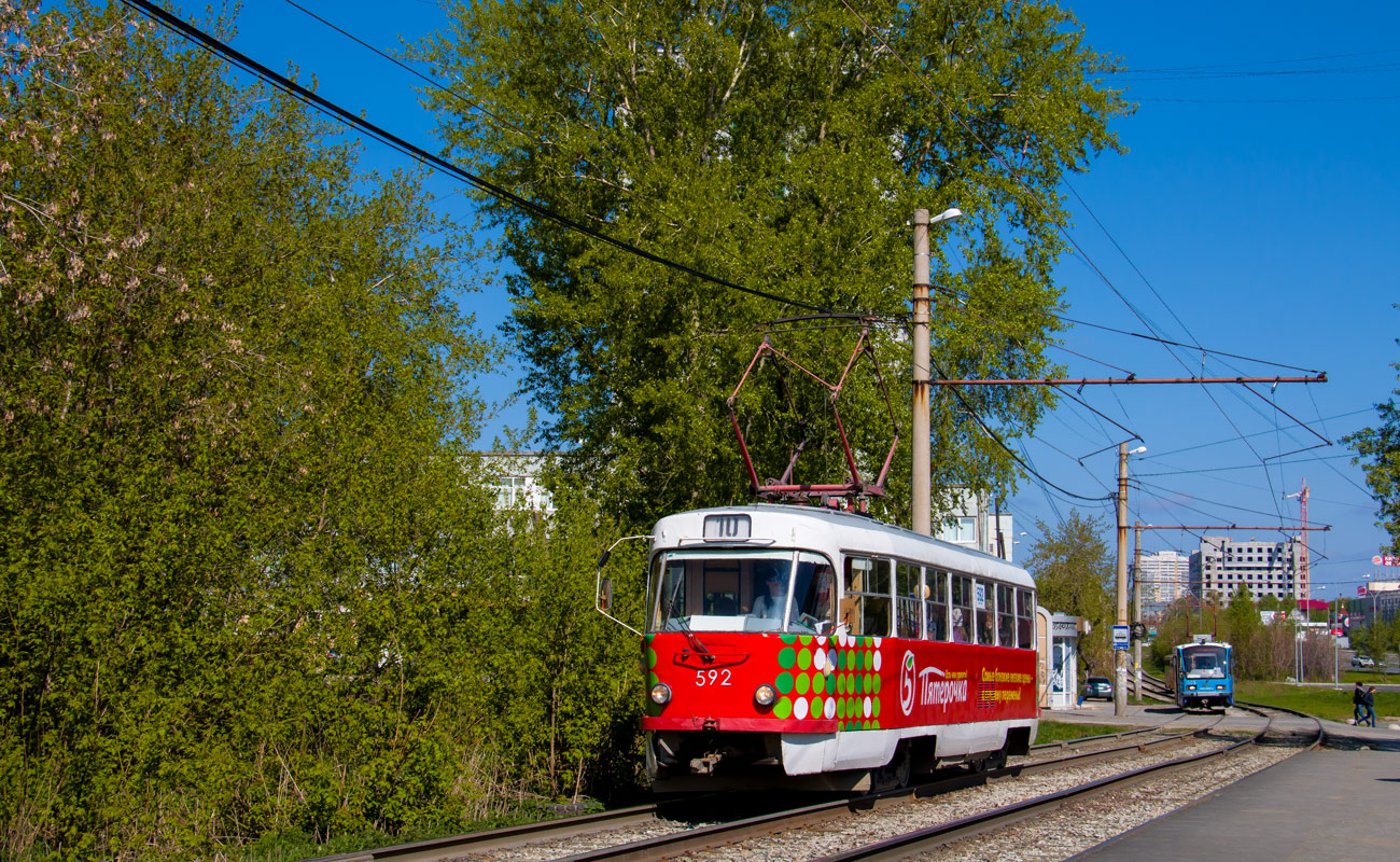 Yekaterinburg, Tatra T3SU # 592