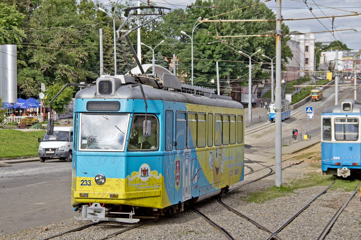Winnica, SWS/MFO Be 4/4 "Karpfen" Nr 233; Winnica — Reconstruction of the tram line on Gagarin square